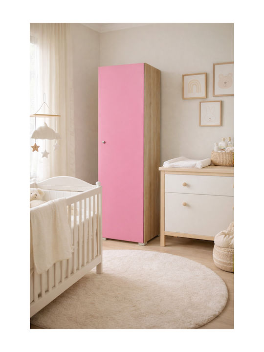 Kinderkleiderschrank Rosa 48x50x180cm