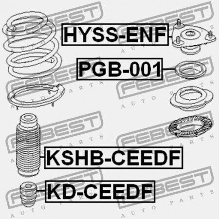 Febest Stoßdämpfer Für Hyundai i30 2012-2015