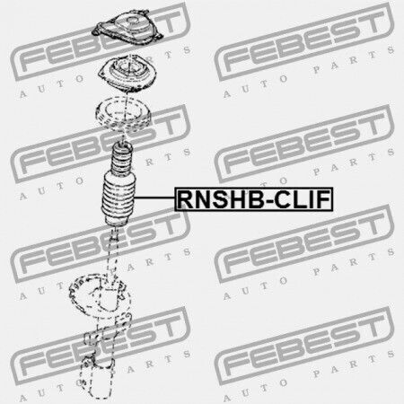 Febest Αμορτισέρ για Renault Clio 2005-2012