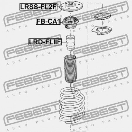 Febest Абсорбатор На Удари За Land Rover Freelander 2006-2014