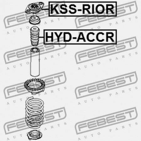 Febest Αμορτισέρ για Hyundai Accent 2006 2006