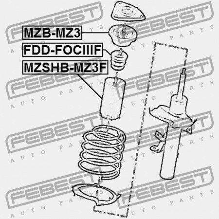 Febest Stoßdämpfer Für Ford Focus