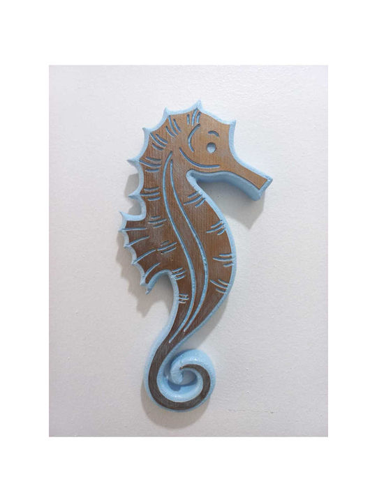 SteweHome Wall Decor Handmade Blue 26x11cm