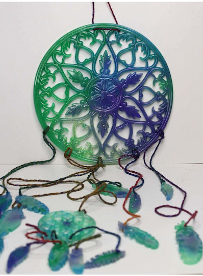 SteweHome Wall Decor Handmade Turquoise Polyresin