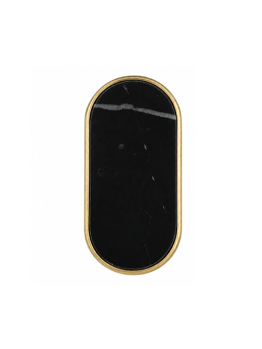 Sc Herrajes 880 Furniture Handle Made of Marble & Metallic Gold with Hole Centers 32mm