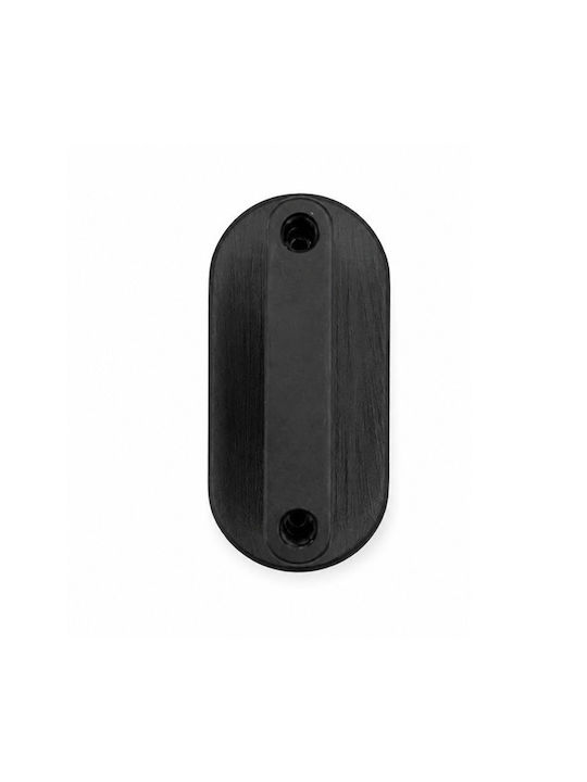 Sc Herrajes 880 Furniture Handle Made of Marble & Metallic Black with Hole Centers 96mm
