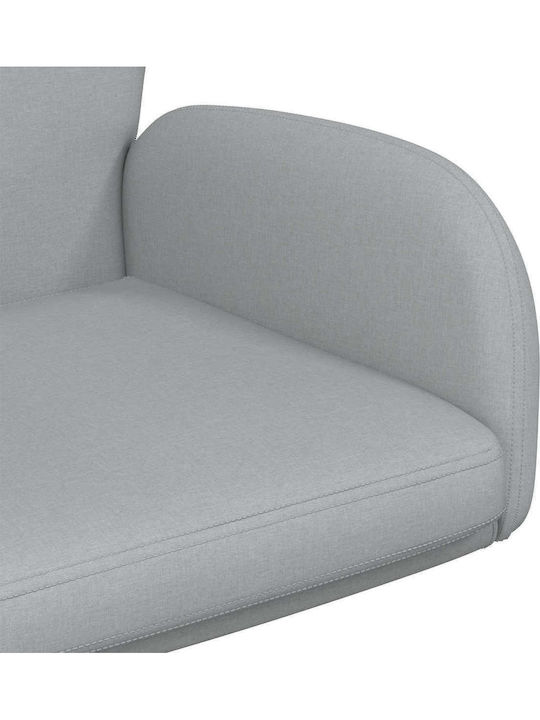 Swivel Visitor Chair with Arms in Grey Colour 54x58x90cm 6 Pieces