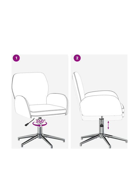Drehbarer Besucherstuhl mit Armlehnen in Roter Farbe 54x58x90cm 2Stücke