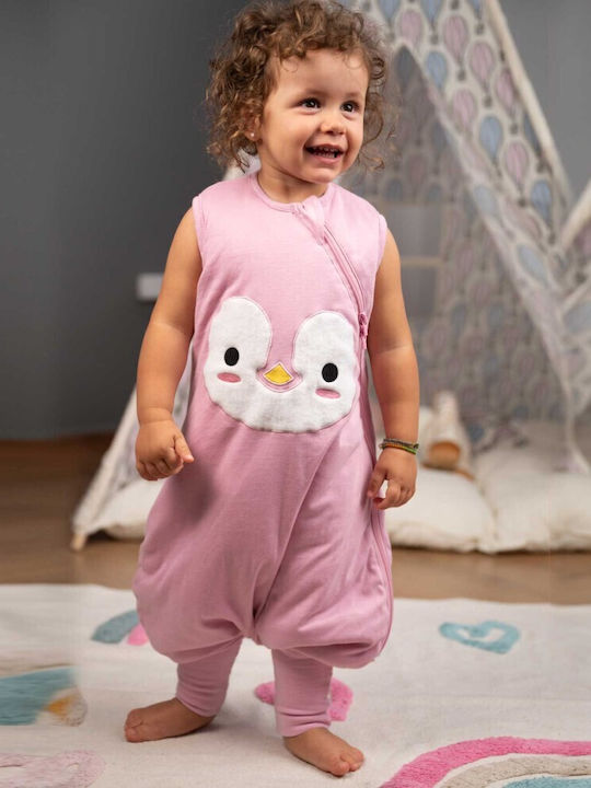 Baby Bliss Φθινοπωρινός Υπνόσακος με Πόδια Pink