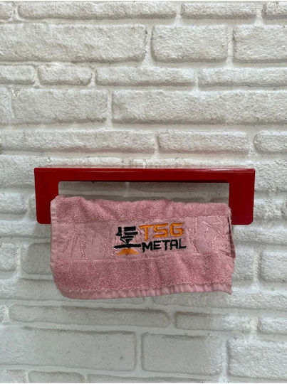 SteweHome Bathroom Accessory Set Metal Red 2 Pieces