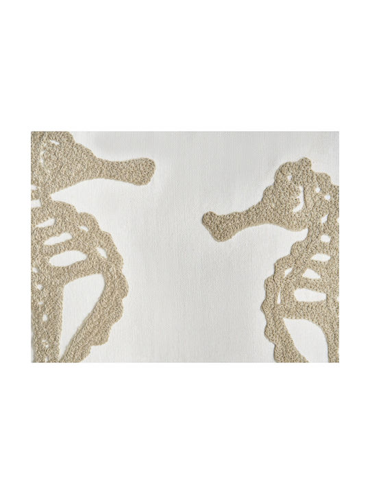 Beliani Μαξιλάρι Καναπέ Sindora από 100% Βαμβάκι White 45x45εκ.