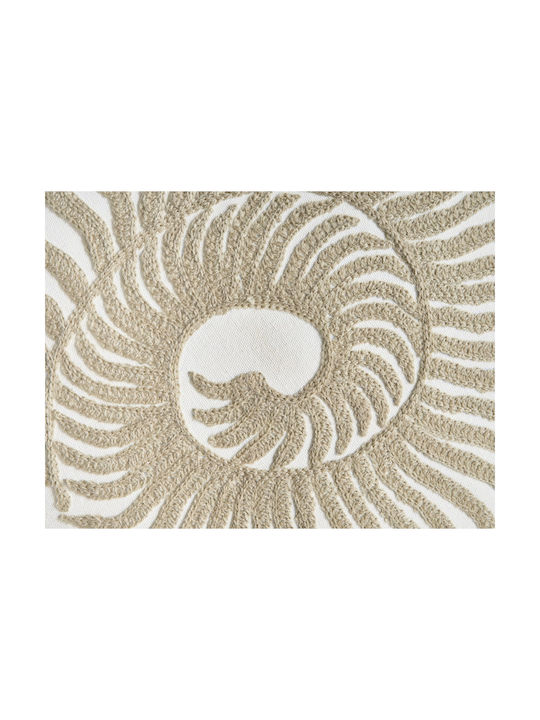 Beliani Μαξιλάρι Καναπέ Sindora από 100% Βαμβάκι White 45x45εκ.