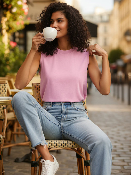 BYB Γυναικεία Διαφημιστική Μπλούζα Αμάνικη Cool Pink BYB Γυναικεία Διαφημιστική Μπλούζα Αμάνικη Cool Pink