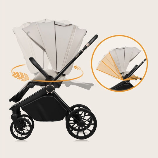 Lionelo Mika Plus Reversible Baby Stroller Suitable for Newborn Beige Sand 10.9kg