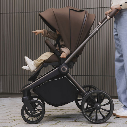 Lionelo Mika Plus Reversible Pushchair Suitable for Newborn Black Onyx 10.9kg