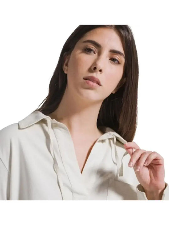 Damen Polo Bluse Clay Beige