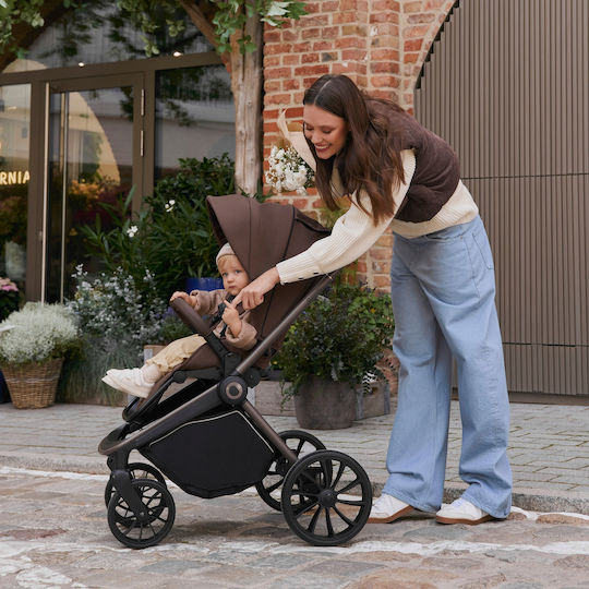 Lionelo Mika Plus Reversible Pushchair Suitable for Newborn Black Onyx 10.9kg