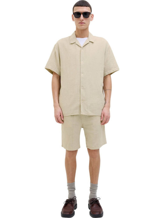 Short-sleeved Cotton Shirt Safari
