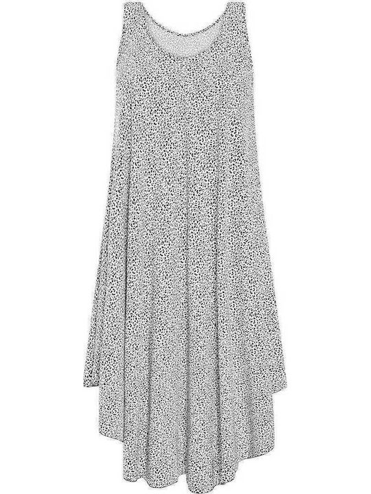Celestino Women's Midi Asymmetrical White Dress