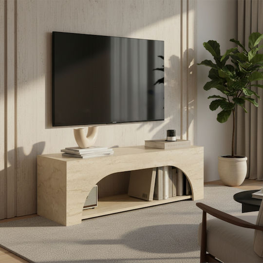 Grey TV Stand L120xD30xH40cm