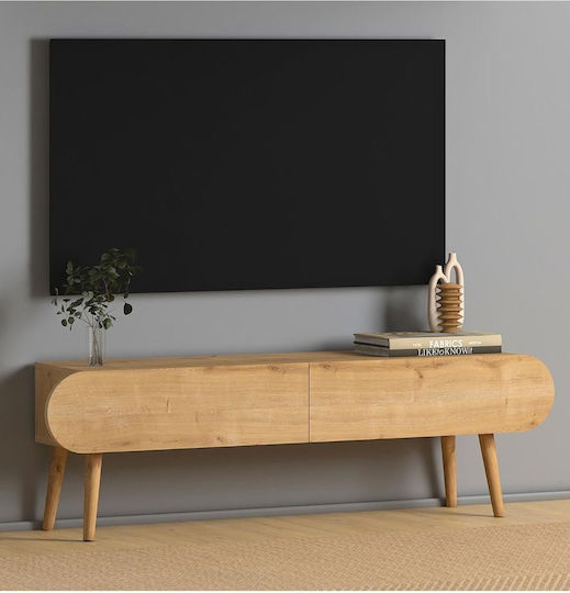 Floor-Standing Brown TV Stand 130x30x40 cm
