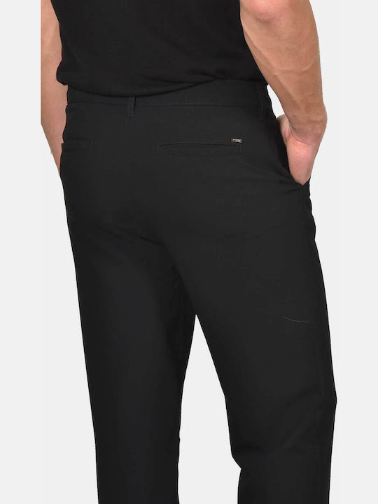 Herrenhose Chinos Elastisch Regulär Passform Marineblau