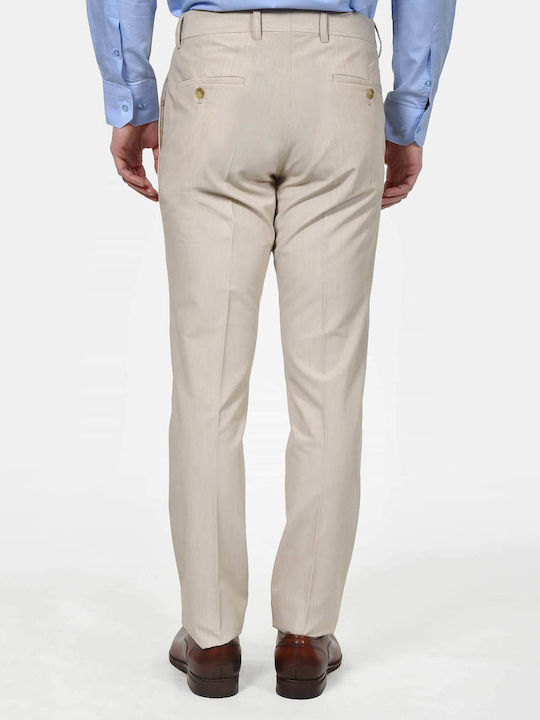 Men's Trousers Elastic Beige
