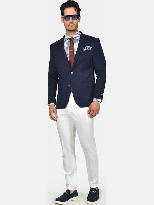 Herrenanzugjacke mit Schlanke Passform Blau