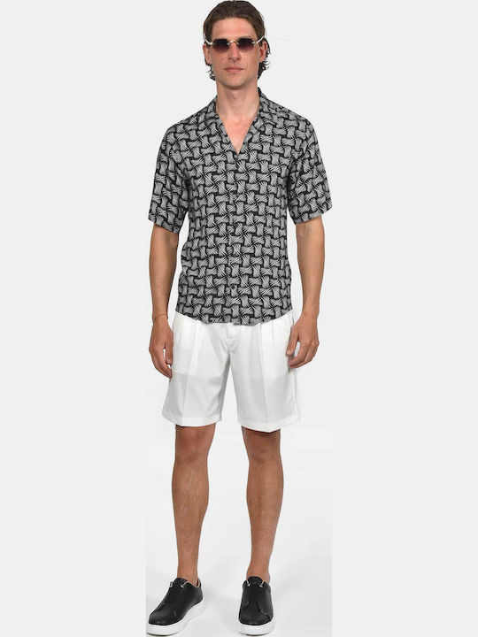 Short Sleeve Shirt in Regular Fit Black