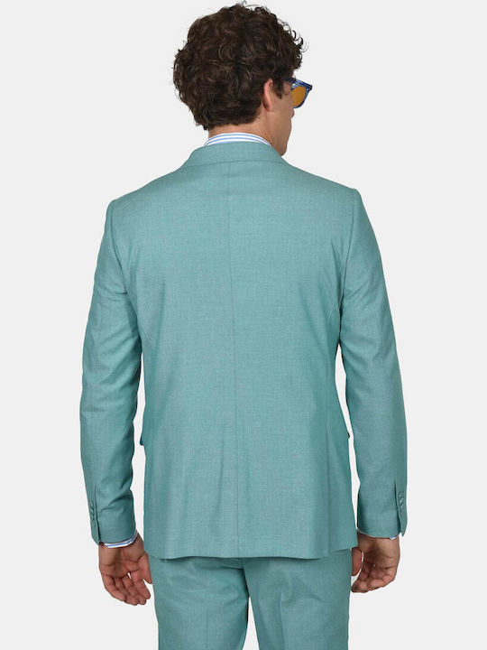 Men's Suit with Slim Fit Green
