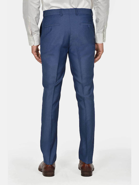 Men's Suit with Vest Slim Fit Blue