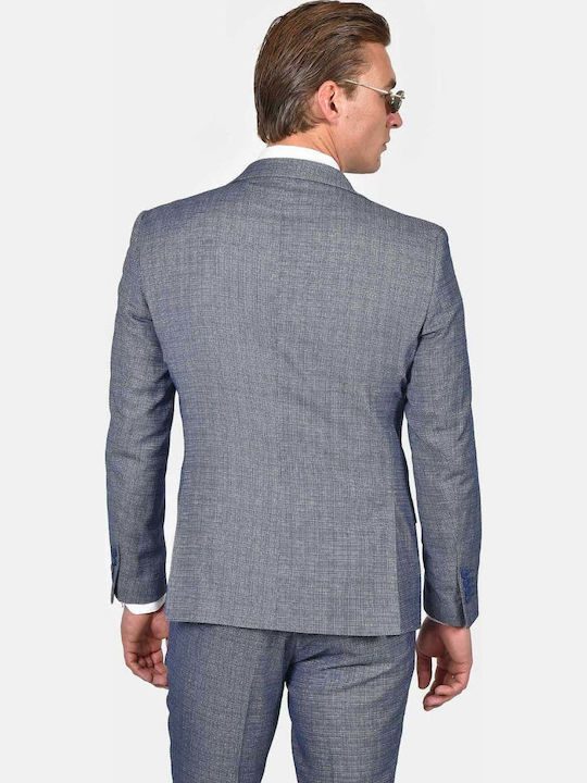 Herrenanzug mit Schlanke Passform Blau