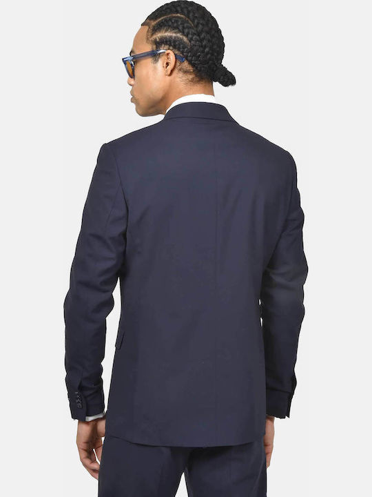 Winter Men's Suit with Regular Fit Blue
