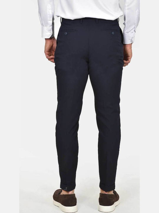 Winter Herrenanzug mit Weste mit Schlanker Passform Marineblau
