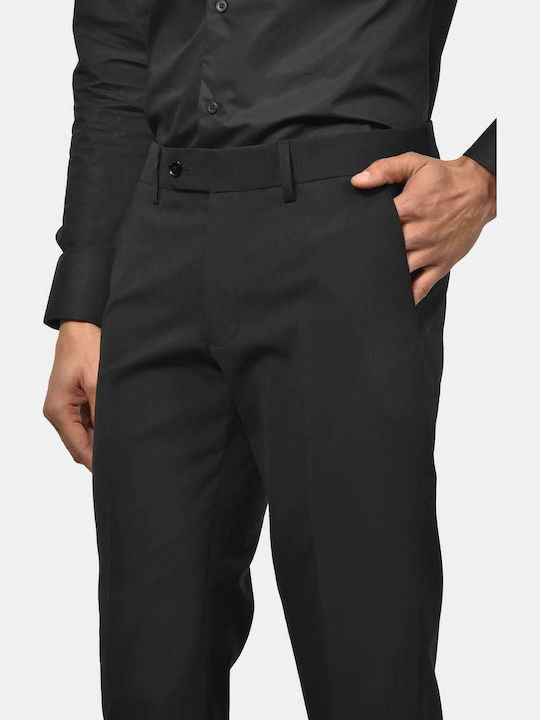 Winter Men's Suit with Regular Fit Black