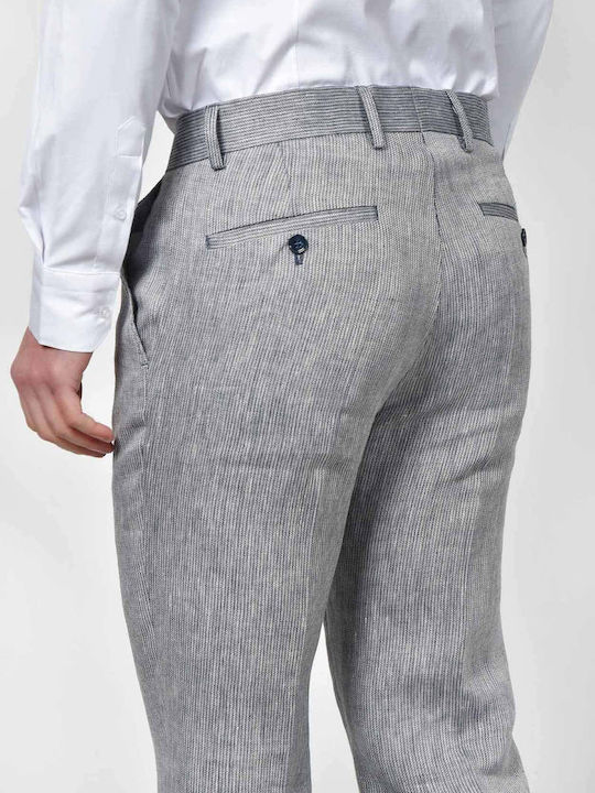 Summer Men's Suit with Regular Fit Blue