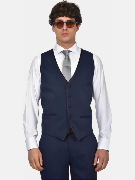 Men's Groom's Suit with Regular Fit Navy Blue