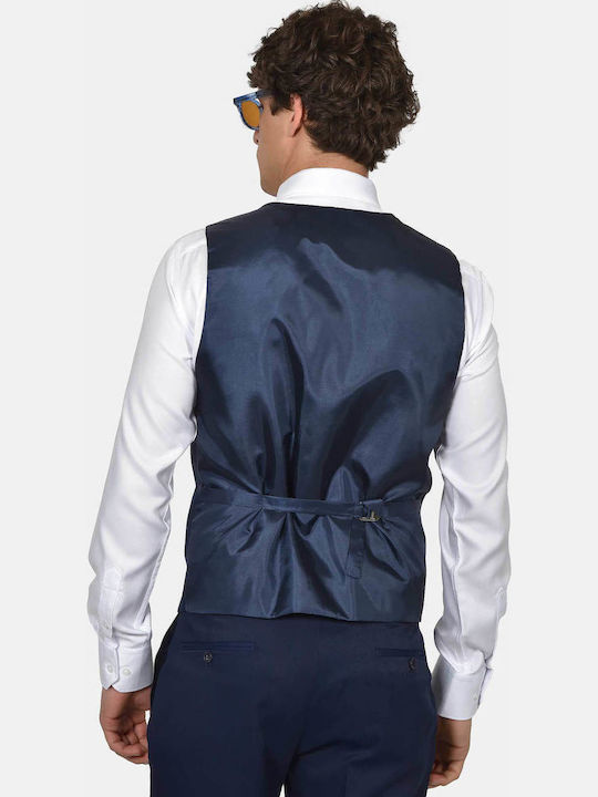 Men's Groom's Suit with Regular Fit Navy Blue