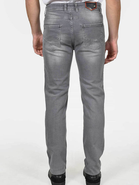 Herren Jeanshosen Elastisches mit Entspannter Anwendung Graue Offene