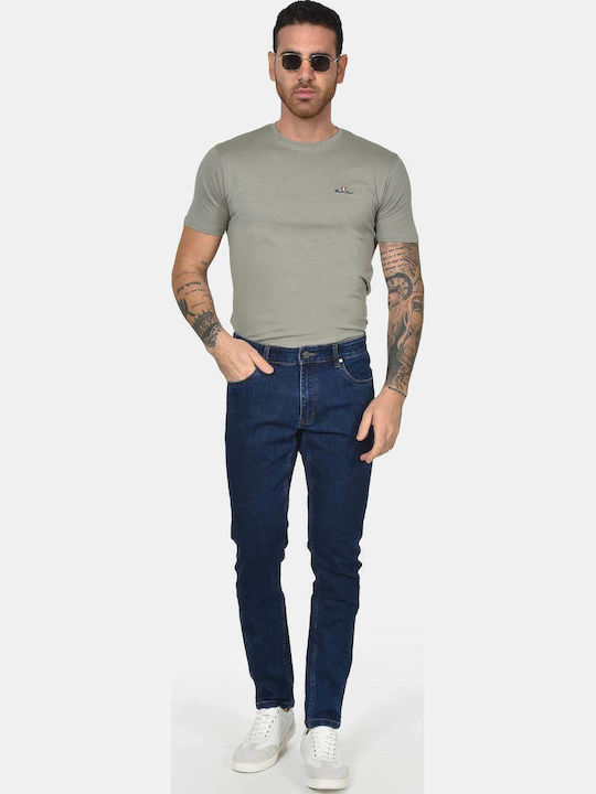 Herren Jeanshosen Elastisches Slim Anwendung Blau