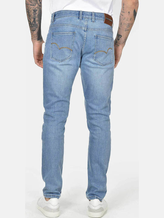 Herren Jeanshose Elastisches mit Schlank Anwendung Blau