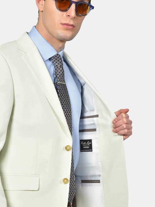 Men's Suit with Regular Fit Beige