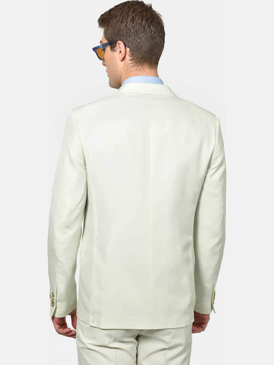 Men's Suit with Regular Fit Beige