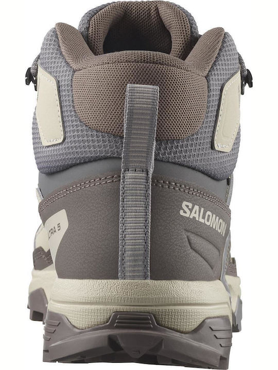 Salomon X Ultra 5 Mid Γυναικεία Ορειβατικά Μποτάκια Αδιάβροχα με Μεμβράνη Gore-Tex Μωβ