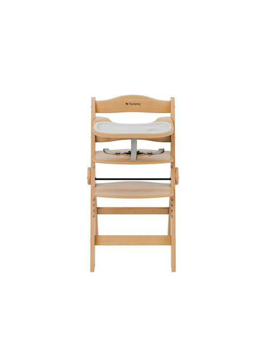 Tulano Foldable Baby Highchair 4 in 1 with Adjustable Height Beige