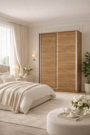 53 Δίφυλλη Ντουλάπα Συρόμενη 150x60x240cm Καρυδί 53 Δίφυλλη Ντουλάπα Συρόμενη 150x60x240cm Καρυδί