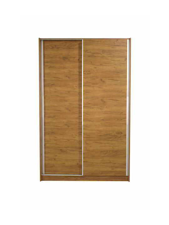 53 Double Door Wardrobe Sliding Walnut 150x60x240cm