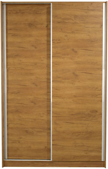 53 Double Door Wardrobe Sliding Walnut 150x60x240cm