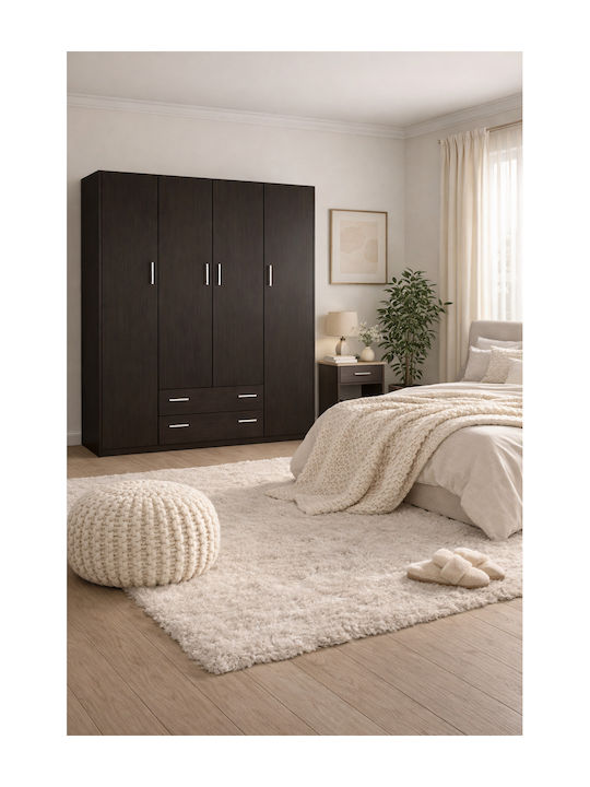 Dulap Patru uși Wenge 200x60x180cm