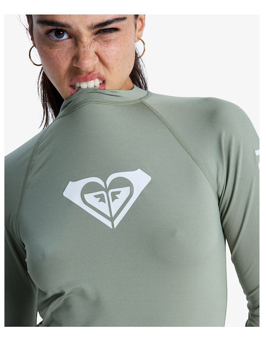 Roxy Whole Hearted UPF 50 Women's Long Sleeve Sun Protection Shirt Green